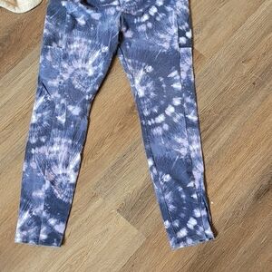 art class Purple Tie-Dye Leggings
